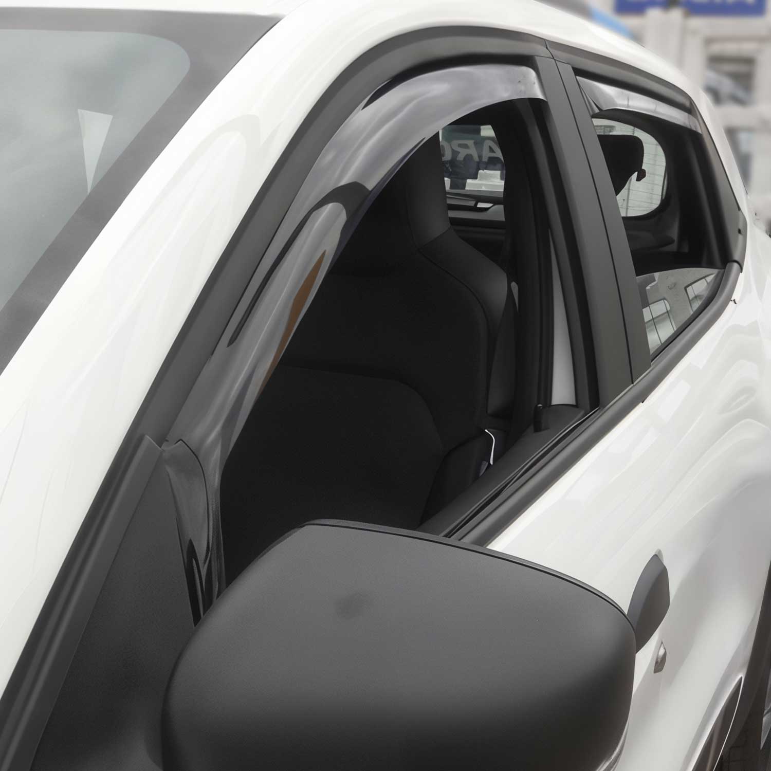 Windabweiser Regenabweiser für Dacia Spring 2021-2026 Dunkel Acryl 4tlg