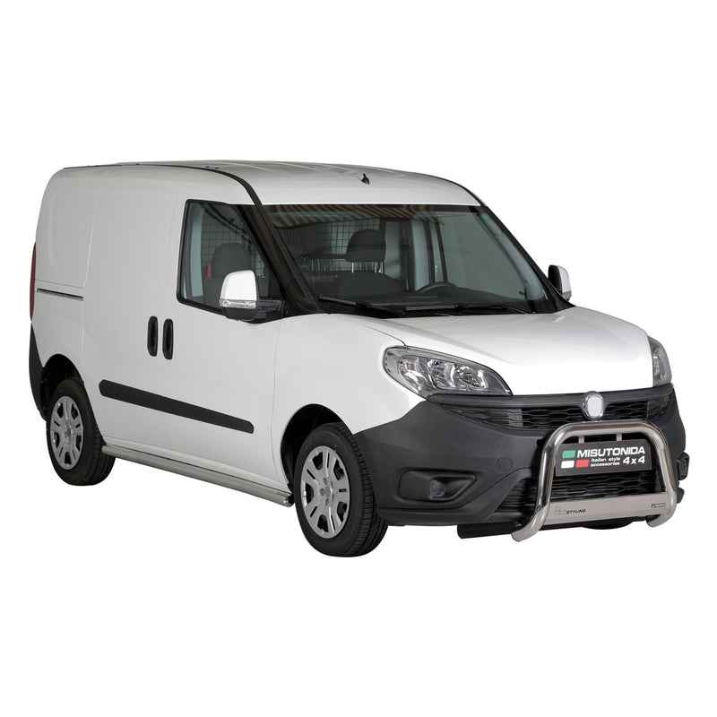 Frontbügel Frontschutzbügel für Fiat Doblo 2015-2022 ø63mm Stahl Silber Schutz