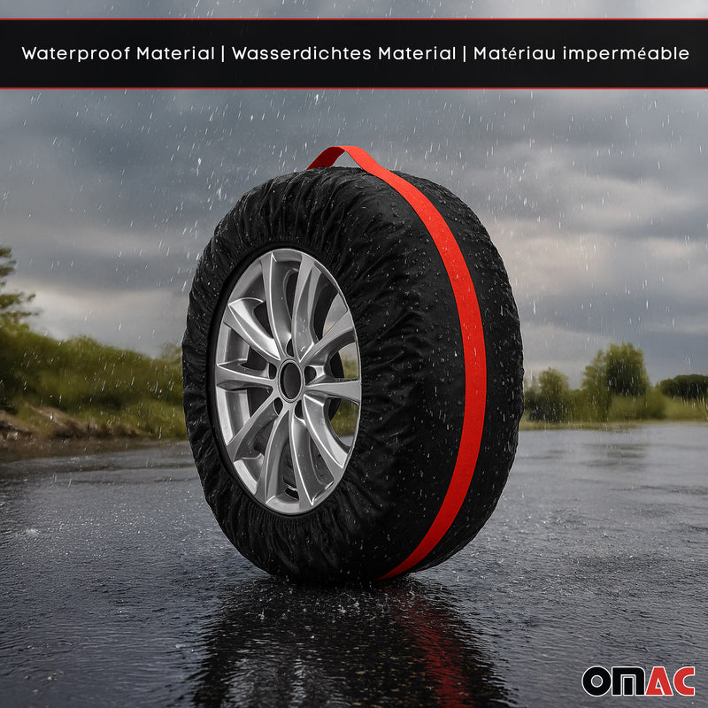 Reifentaschen Set Schutzhülle Reifenhülle 4 teilig für 14" bis 17" Felgen Tasche