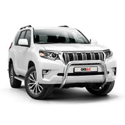 Stahl Frontbügel Frontschutzbügel für Toyota Land Cruiser 150 2019-23 ABE Silber
