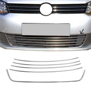 Kühlergrill Leisten Grillleisten für VW Caddy Comfortline 2010-2015 Chrom 5x