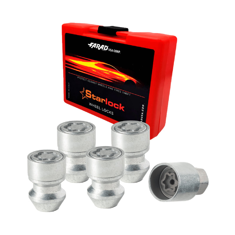 Radschloss Radschrauben Satz für Ford Ranger ab 2012 Silber 4tlg M12X1.5