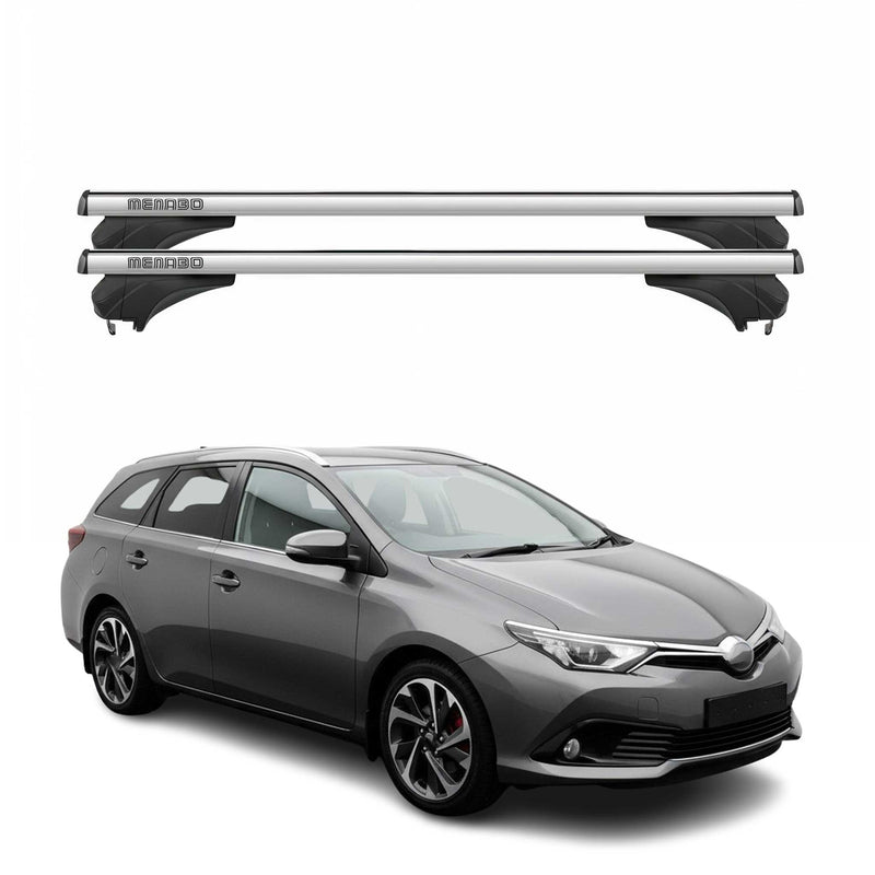 Menabo Dachträger für Toyota Auris / Corolla E180 Touring Sports 2013-18 Silber