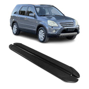 Trittbretter Seitenschweller für Honda CR-V 2001-2006 Aluminium Schwarz 2tlg