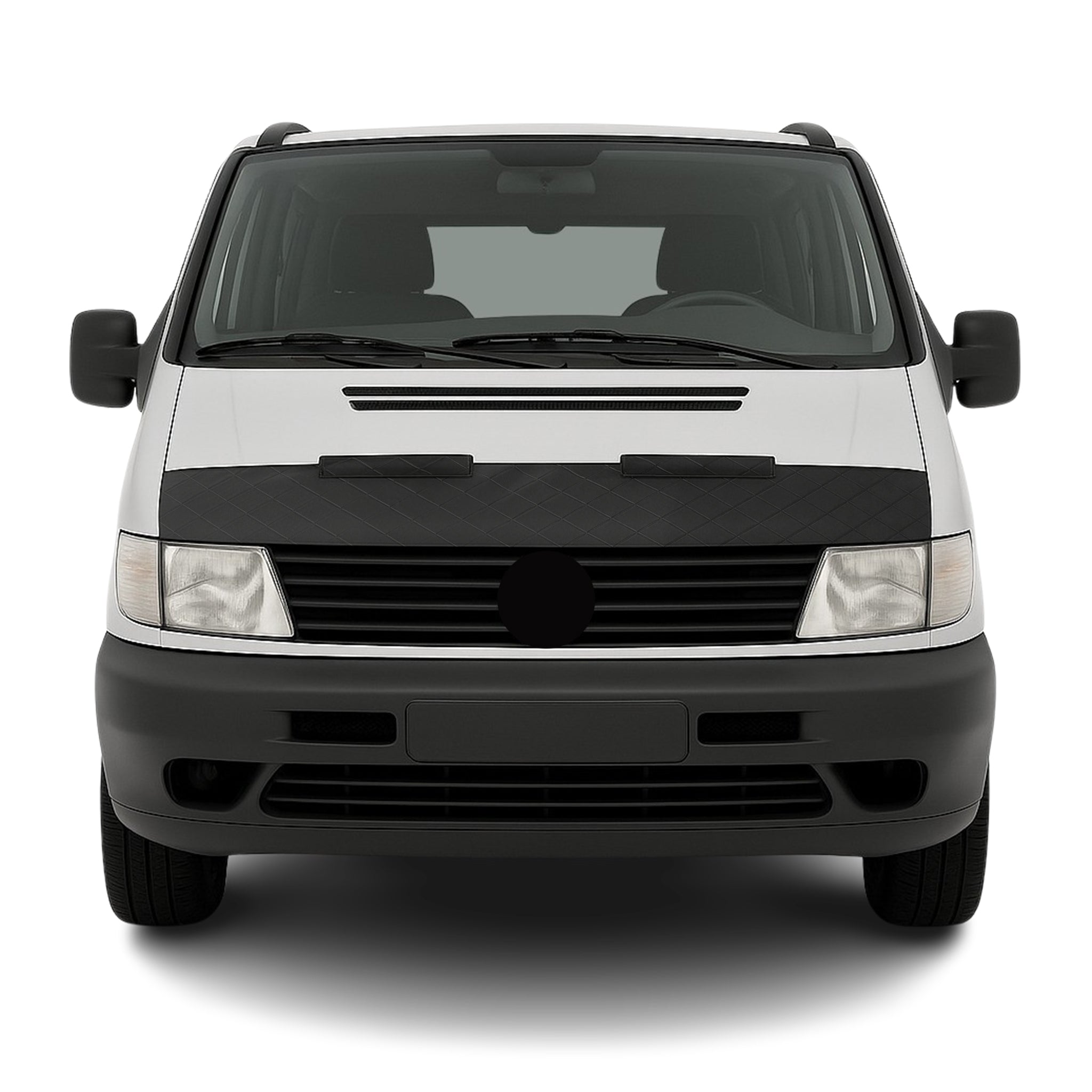 Schwarz Haubenbra Steinschlagschutz für Mercedes Vito W638 1996-2003 Halb