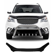 Motorhaube Deflektor Insektenschutz für Ssangyong Actyon 2010-2013 Dunkel