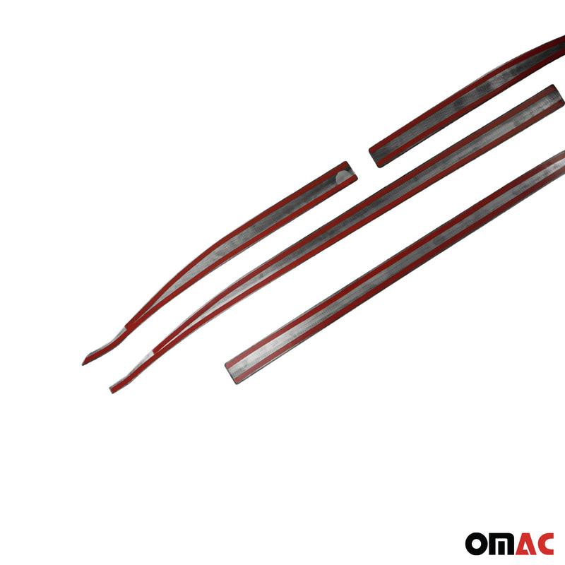 Seitentürleiste Türschutzleiste für Jeep Renegade 2015-2024 Gebürstet Dunkel 4x