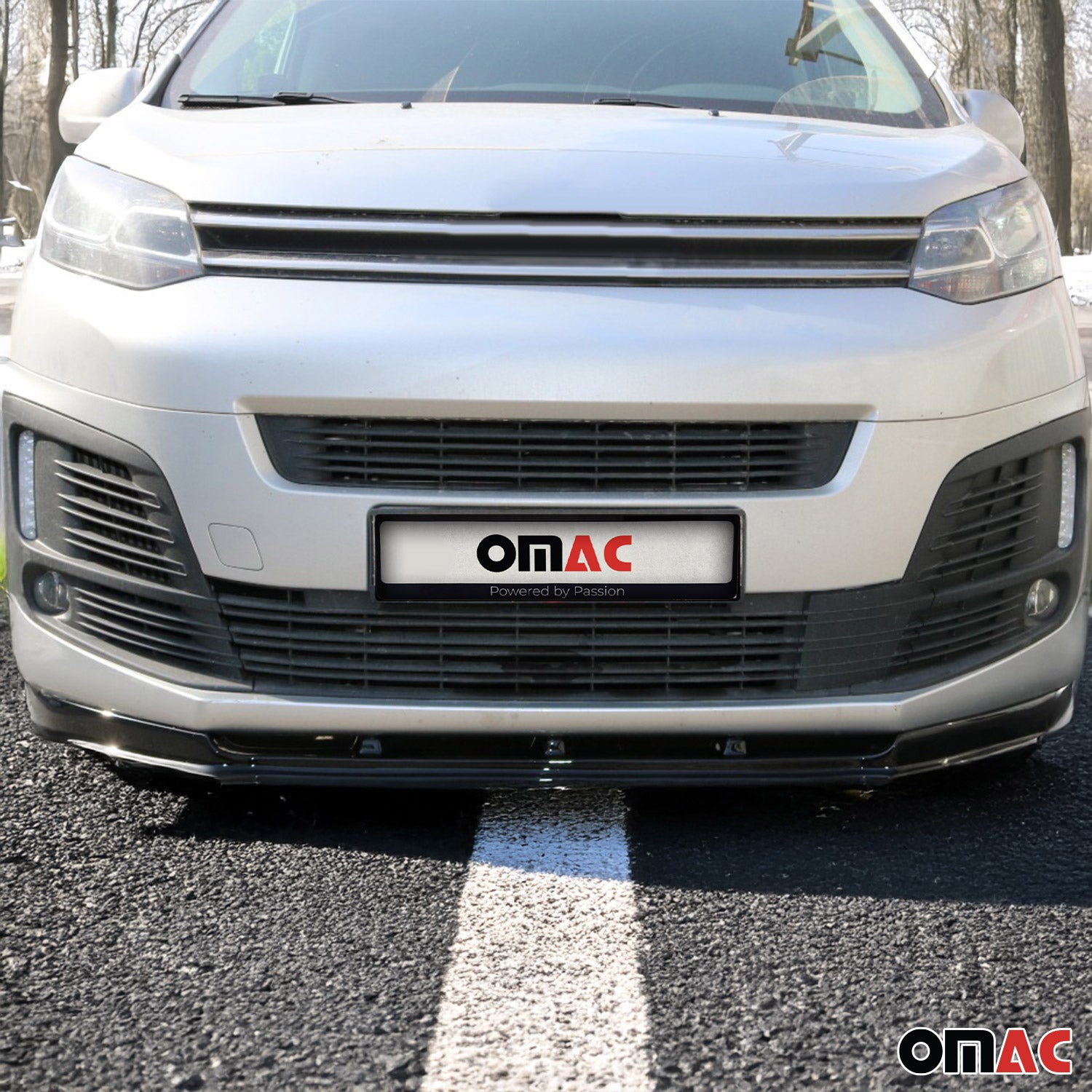 Frontspoiler Lippe Stoßstange Splitter für Citroen Jumpy 2016-2026 ABS Schwarz