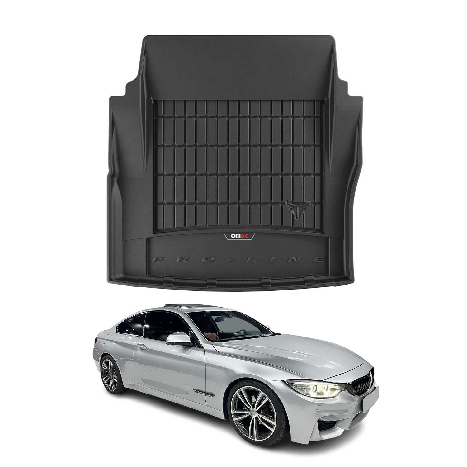 OMAC Gummi Kofferraumwanne für BMW M4 F82 Coupe 2014-2021 TPE Laderaumwanne