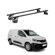 Menabo Dachträger Grundtäger für Peugeot Partner mk3 2018-2026 75kg Schwarz 2x