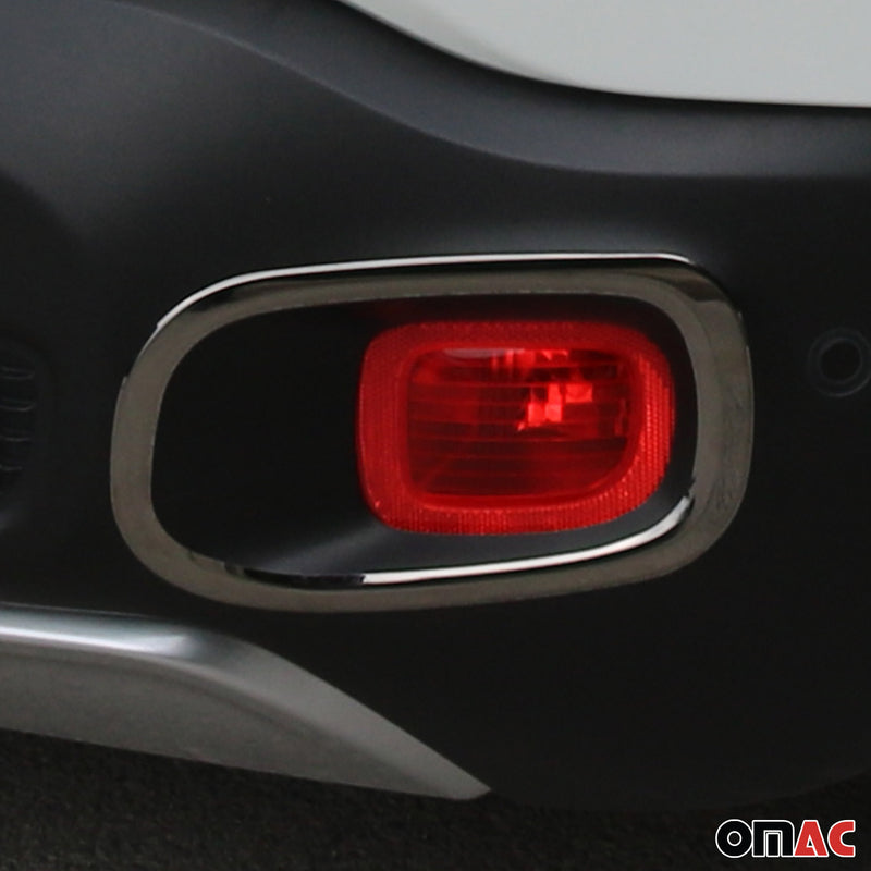 Reflektor Blenden Reflektorleiste für Jeep Renegade 2015-2024 Edelstahl Dunkel