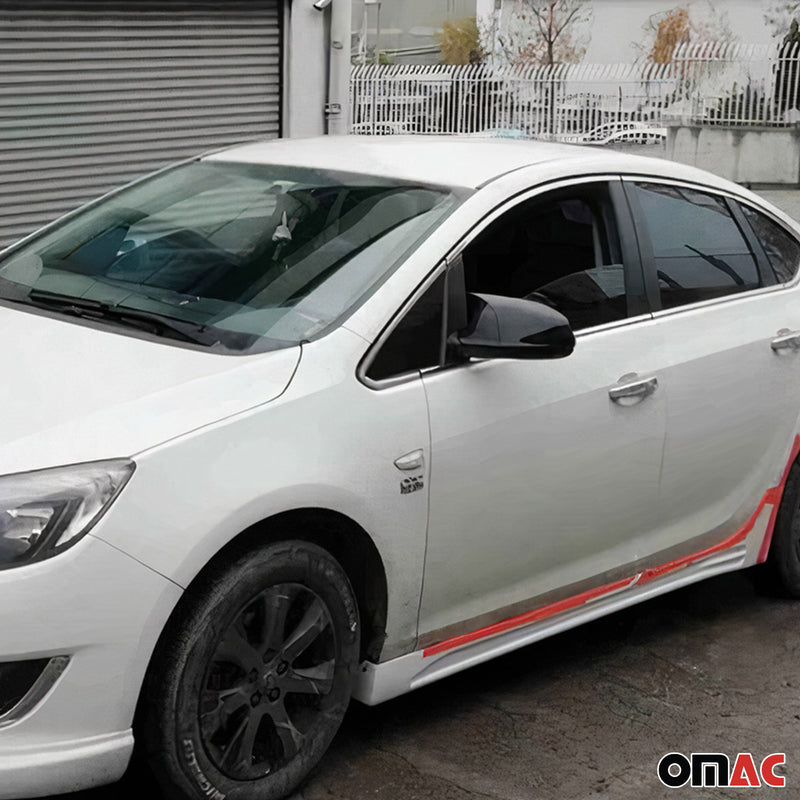 Spiegelkappen Spiegelabdeckung für Opel Astra 2010-2015 ABS Schwarz Glanz 2tlg