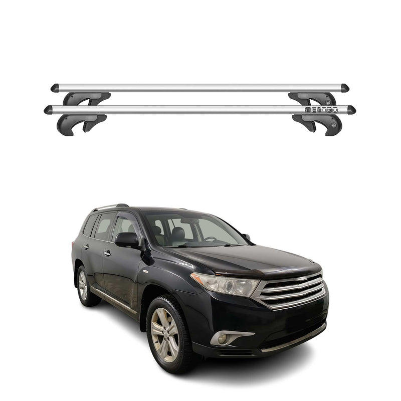 Menabo Dachträger Grundtäger für Toyota Highlander XU40 2007-2013 90kg Silber 2x