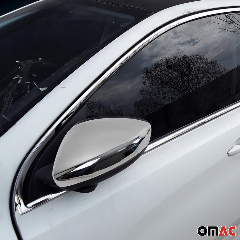 Spiegelkappen Spiegelabdeckung für Citroen C3 2016-2021 Edelstahl Silber 2tlg