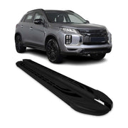 Trittbretter Seitenschweller für Mitsubishi ASX 2023-2026 Schwarz Alu 2 tlg