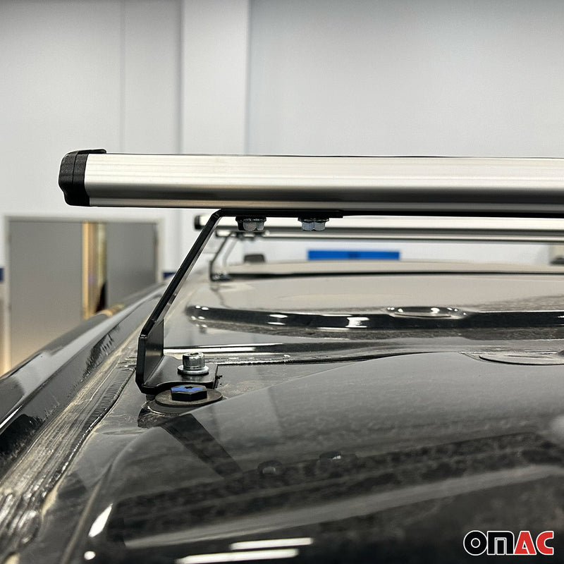 Dachträger für Ford Transit Custom / Tourneo Custom 2023-2025 75kg Alu Grau 3tlg