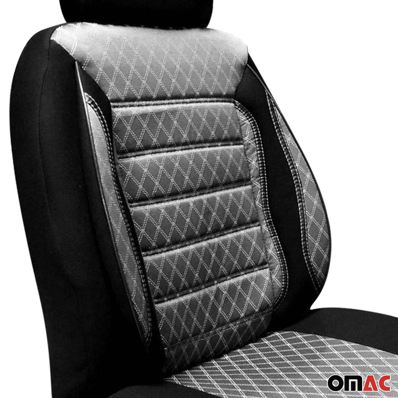 Sitzbezüge Schonbezüge für Mercedes Vito W447 2014-2025 Grau Schwarz 2Sitz Vorne