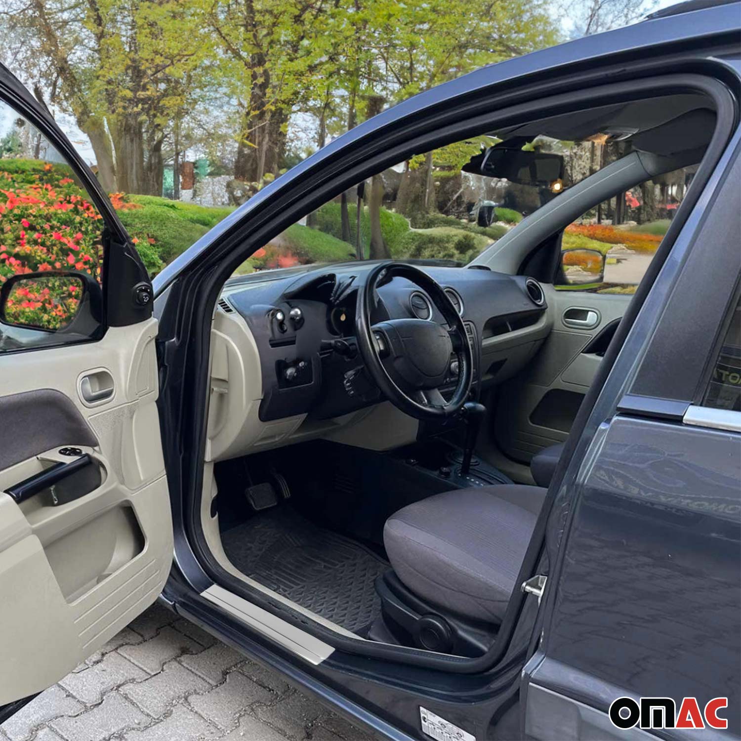 Einstiegsleisten Türschweller für Ford Fiesta 2002-2009 Edelstahl Chrom 4tlg