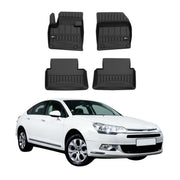 OMAC Gummi Fußmatten für Citroen C5 Limo Kombi 2008-2017 Premium TPE Schwarz 4x
