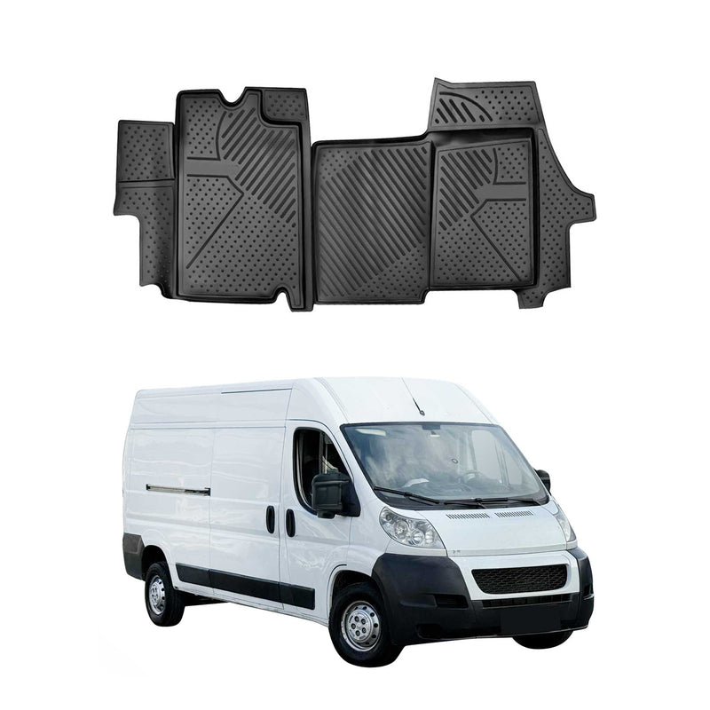 OMAC Gummimatten Fußmatten für Fiat Ducato 2006-2014 TPE Automatten Schwarz 4x