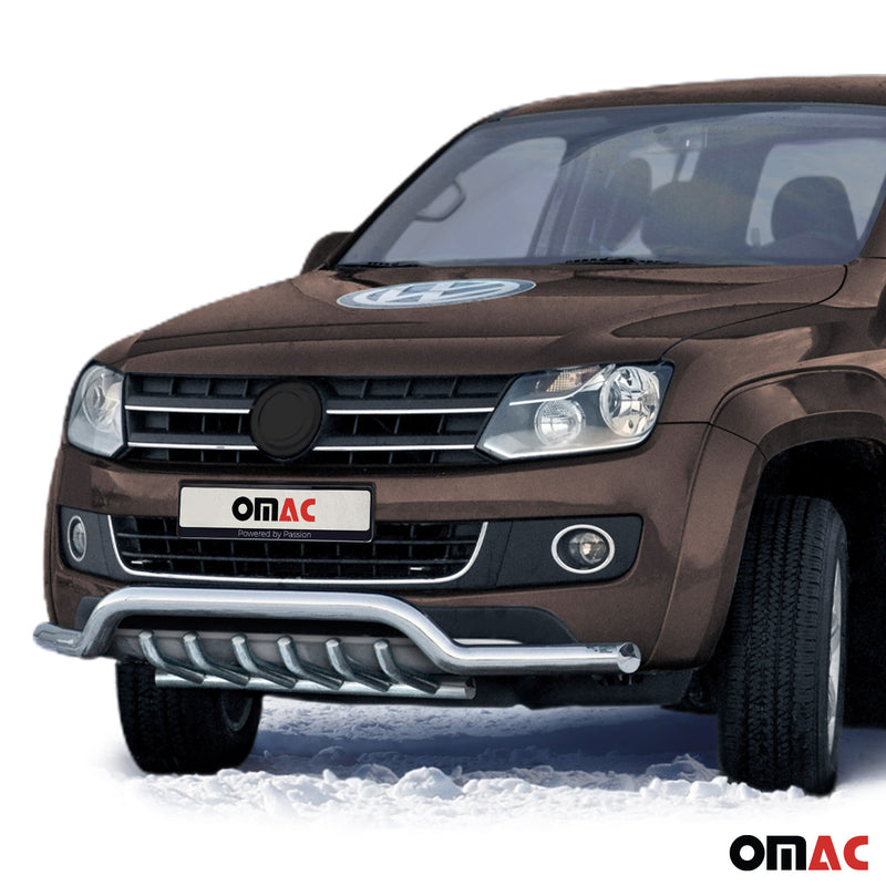 Frontschutzbügel Frontbügel für VW Amarok 2010-2016 Edelstahl mit ABE Silber