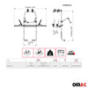 Bicycle carrier for tailgate E Bike Audi A8 2 bicycles