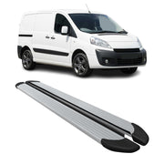 Seitenschweller Trittbretter Schweller für Peugeot Expert 2007-2016 L1 Alu Grau