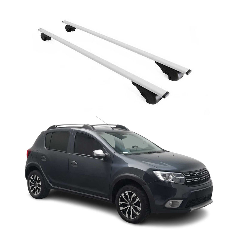 Dachträger Grundtäger für Dacia Sandero Stepway 2012-2020 75kg Metall Silber 2x