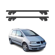Dachträger Grundtäger für Seat Alhambra I 1996-2010 Alu 90kg TÜV Schwarz 2tlg