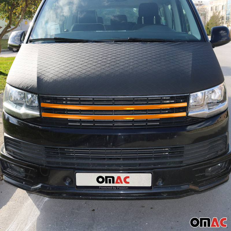 Kühlergrill Leisten für VW T6 Transporter Caravelle Multivan 2015-2019 Orange 2x