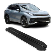 Trittbretter Seitenschweller für VW Tiguan mk3 2024-2026 Alu Schwarz Silber