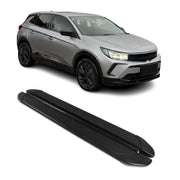 Trittbretter Seitenschweller für Opel Grandland II 2024-2026 Aluminium Schwarz