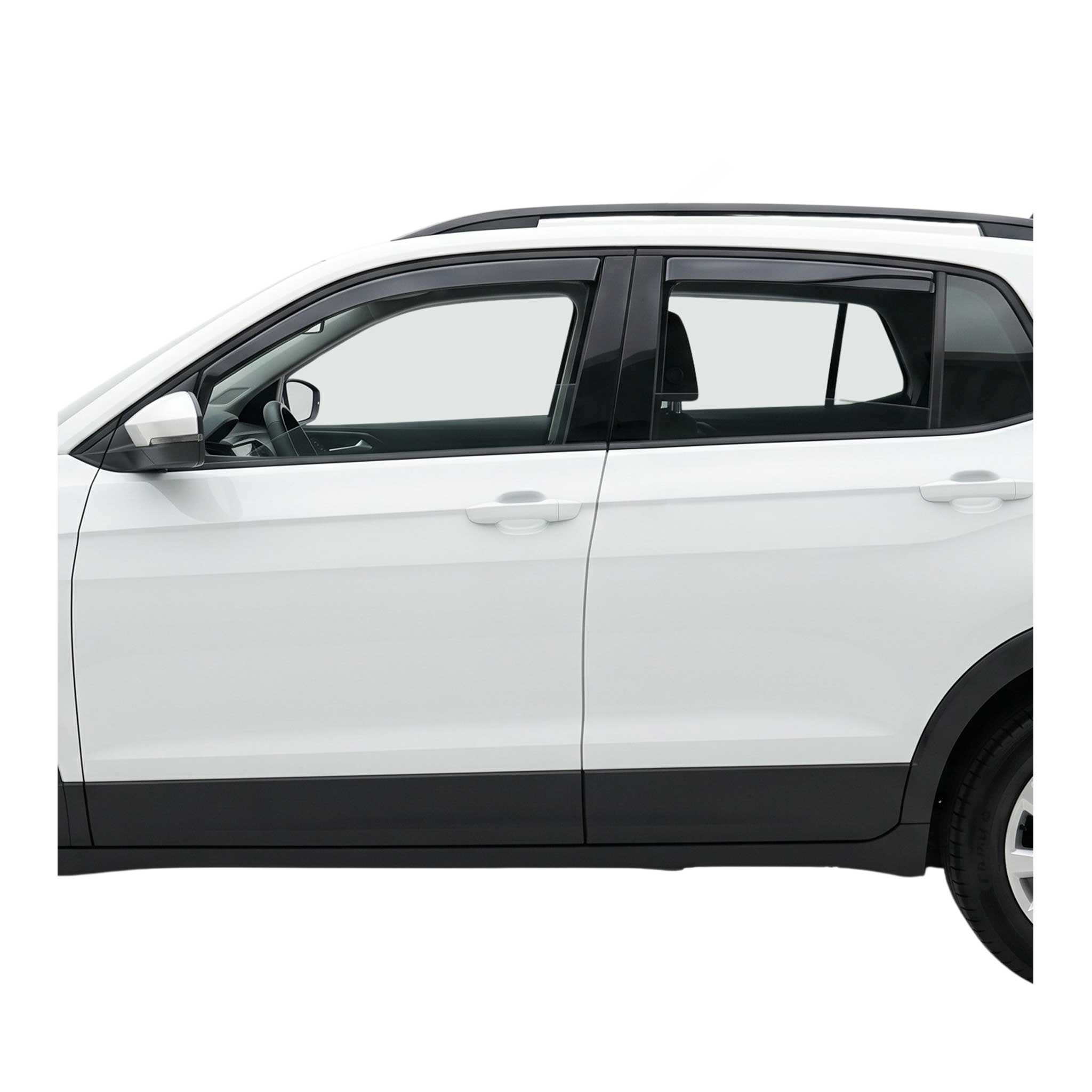 Windabweiser Regenabweiser für VW T-Cross 2019-2026 Dunkel Acryl 4tlg