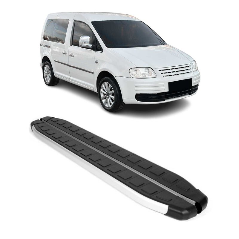 Seitenschweller Trittbretter für VW Caddy 2003-2020 L1 Kurzer Schwarz