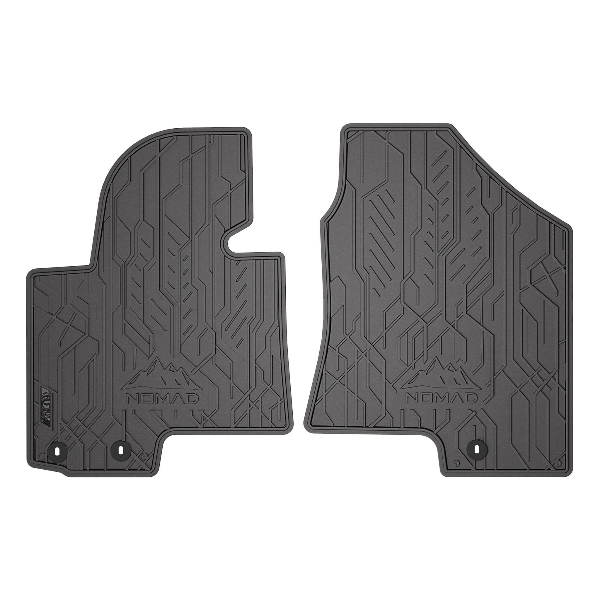 Fußmatten Gummimatten für Hyundai Tucson II 2009-2015 Gummi Schwarz 2 teile