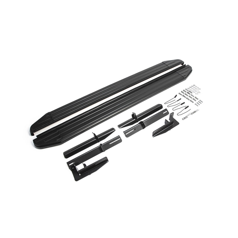 Trittbretter Seitenschweller für Mitsubishi ASX 2010-2024 Alu Schwarz ABE