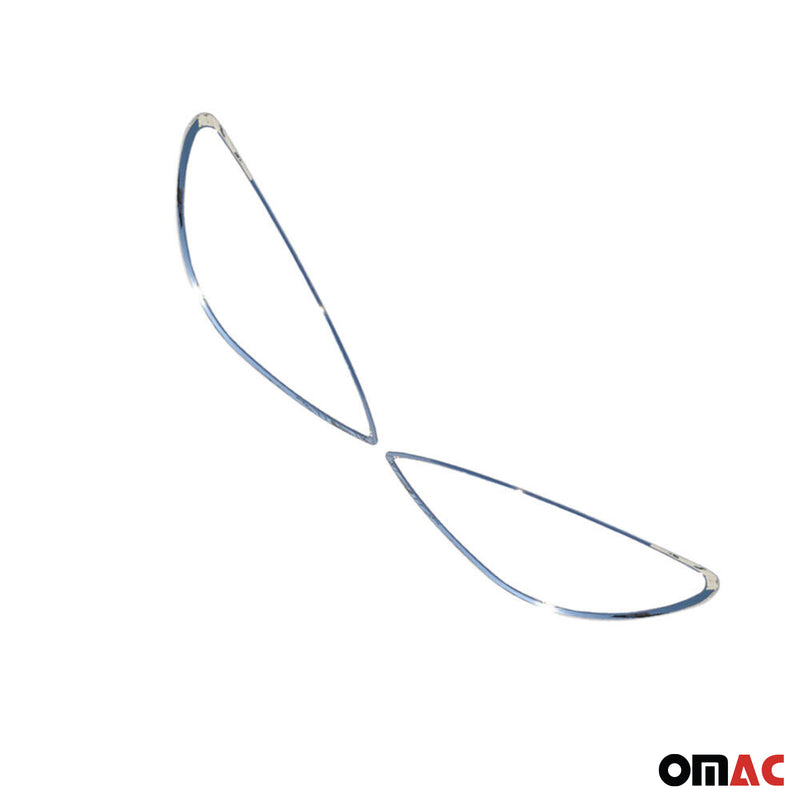 Scheinwerfer Leisten Scheinwerferblende für Peugeot 307 2001-2009 Chrom ABS 2tlg