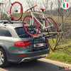 Menabo Fahrradträger 2 Fahrräder für Subaru XV 2011-2024 Silber Schwarz Alu