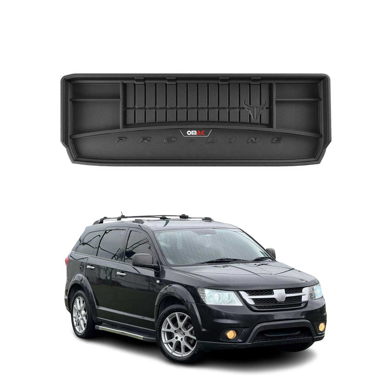 OMAC Gummi Kofferraumwanne für Fiat Freemont 2011-2015 7-Sitz TPE Laderaumwanne