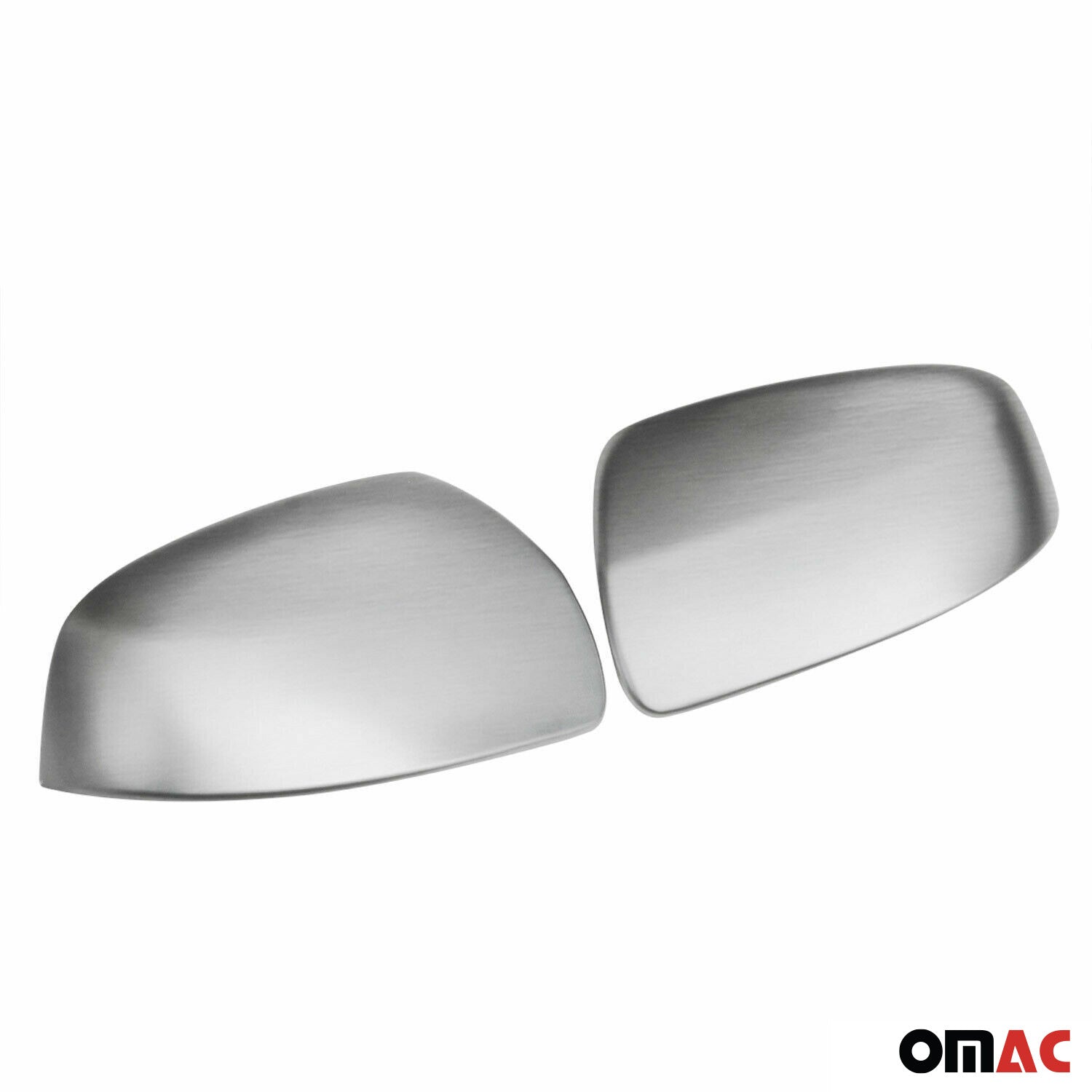 Spiegelkappen Spiegelabdeckung für Smart 451 2007-2015 Edelstahl Matt 2tlg