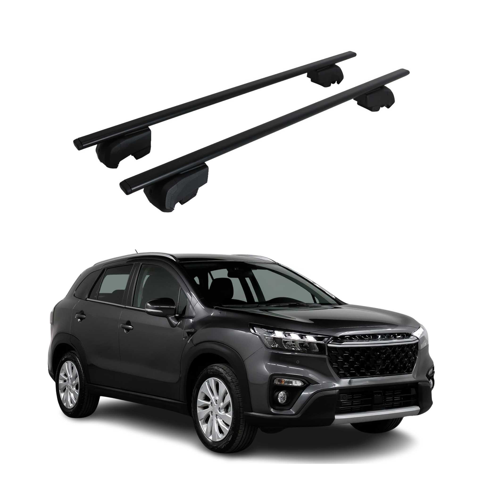 Dachträger Grundtäger für Suzuki SX4 S-Cross mk3 2021-2026 75kg Metall Schwarz