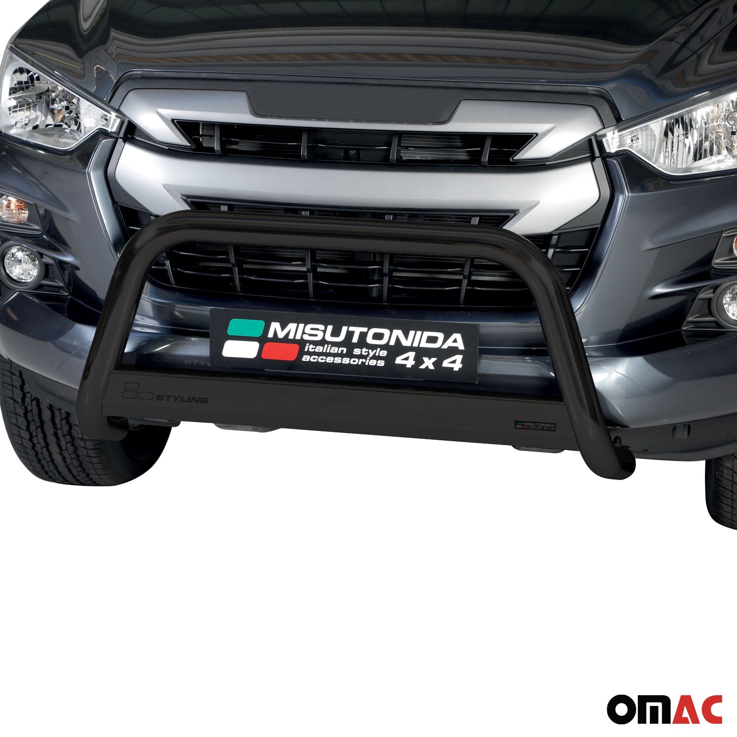 Frontbügel Frontschutzbügel für Isuzu D-Max 2019-2022 Pre-FL ø63mm Stahl Schwarz