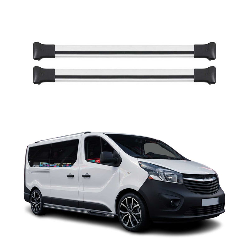 Dachträger Grundtäger für Fiat Talento 2016-2022 75kg Aluminium Silber 2 tlg