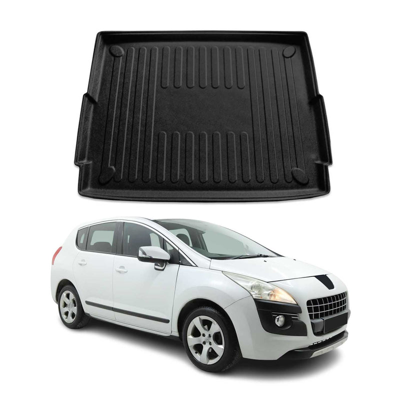 Kofferraumwanne Laderaumwanne für Peugeot 3008 2009-2016 Gummi TPE Schwarz