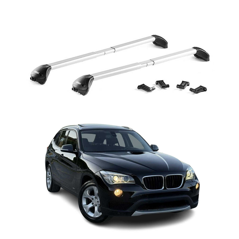 Dachträger Grundtäger für BMW X1 E84 F48 2009-2022 100kg Alu Silber 2 tlg ABE