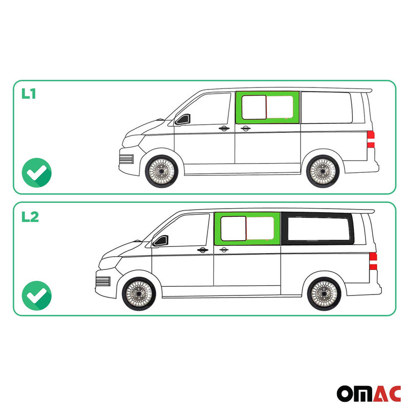 Seitenfenster für VW T6 T6.1 2015-24 Schiebefenster Links Auto Schiebetür L1 L2