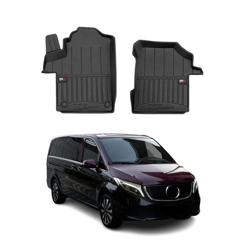 OMAC Gummi Fußmatten für Mercedes Klasse EQV W447 2020-2025 Premium TPE 2x