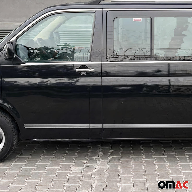 Seitentürleiste Türschutz für VW Transporter T5 2003-2015 LHD Kurzer Chrom 5x