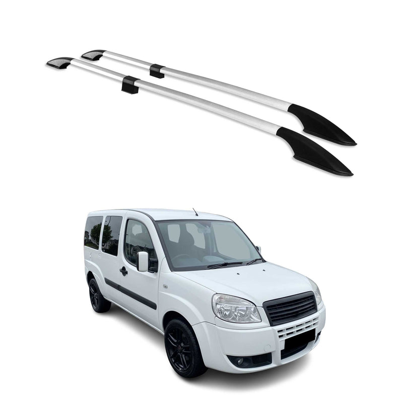 Dachreling Dachgepäckträger Relingträger für Fiat Doblo 2000-2010 L2 Alu Silber