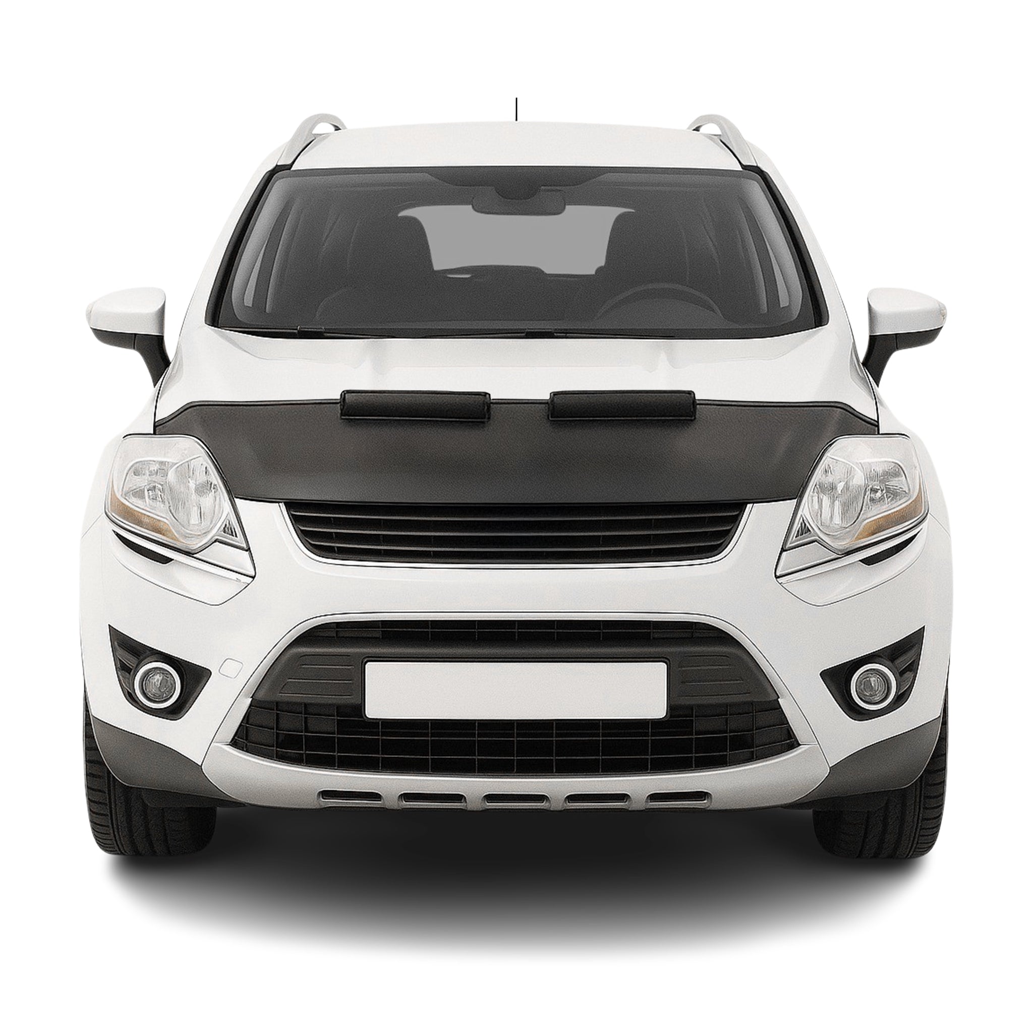 Haubenbra Steinschlagschutz Bonnet Bra für Ford Kuga I 2008-2012 Schwarz Halb